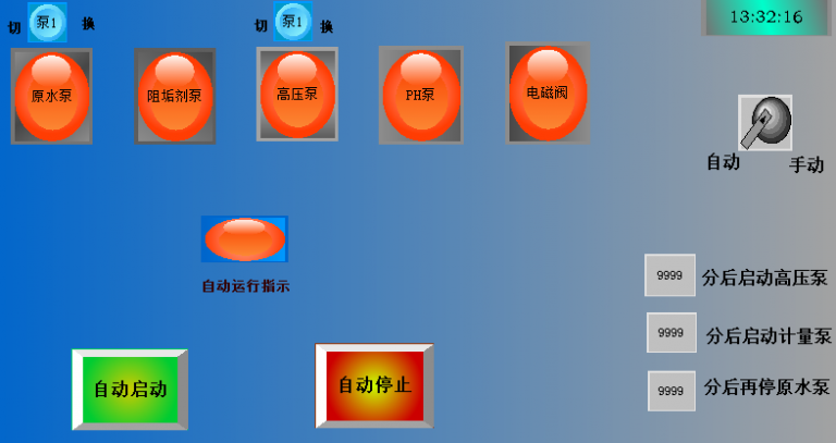 石家莊水處理操作畫面